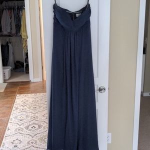 Bill Levkoff Navy Bridesmaid Dress